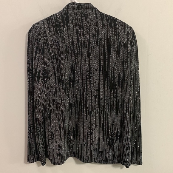 ALEX Evenings Petite zipper light jacket/ blazer, Size MP - sparkles! - Picture 6 of 8